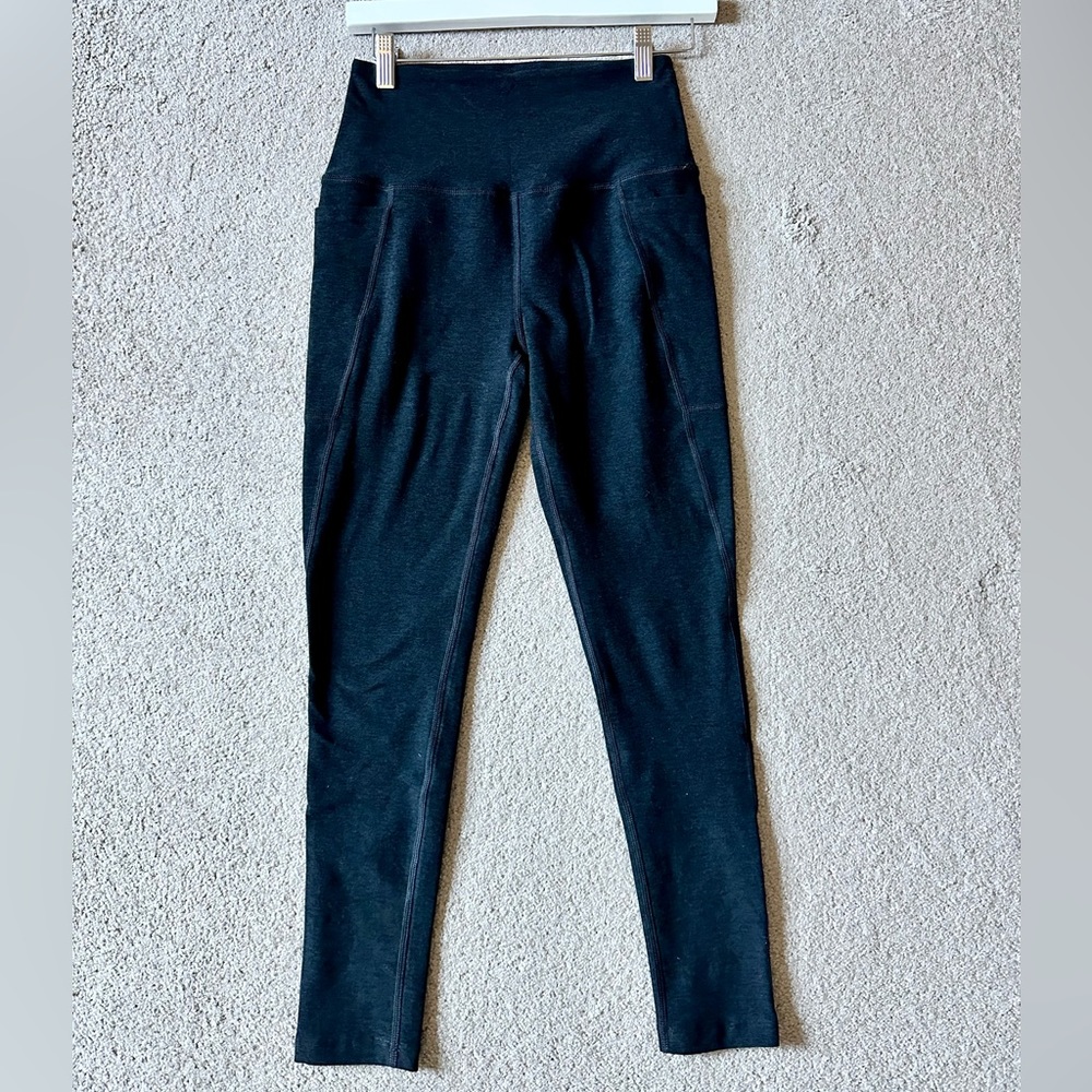 Beyond Yoga Spacedye Out Of Pocket High Waisted Midi Legging - Darkest Night